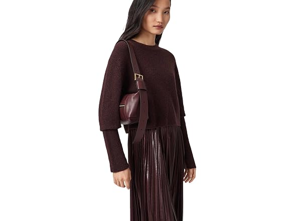 AllSaints Vega Mini Shoulder Dark Red
