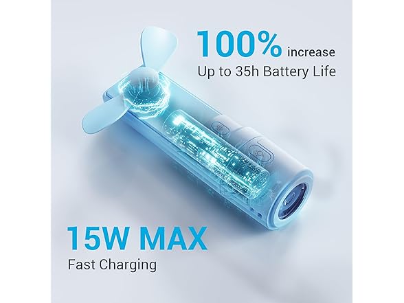 SodaRide Airluxe Mini 3-in-1 Portable Fan