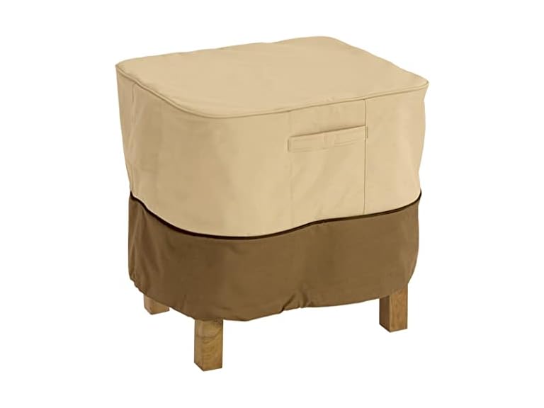21" Square Patio Ottoman/Side Table Cover