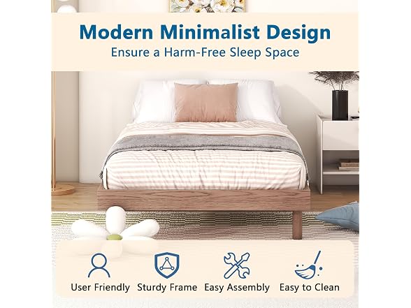 Dolonm Twin Size Floating Bed Frame