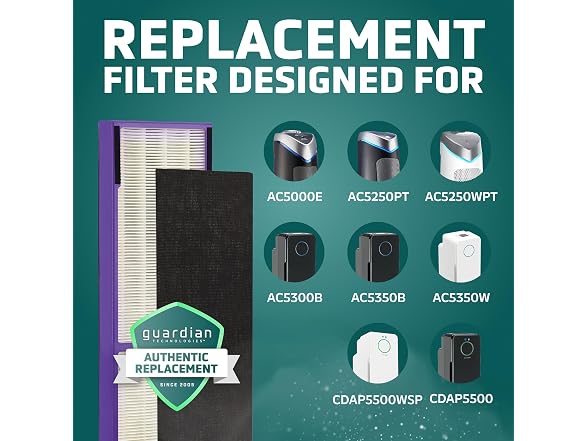 Germ Guardian FLT5250PT True HEPA Genuine Air Purifier Replacement Filter