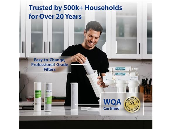 APEC Water WQA 5-Stage Under Sink Water Filter System