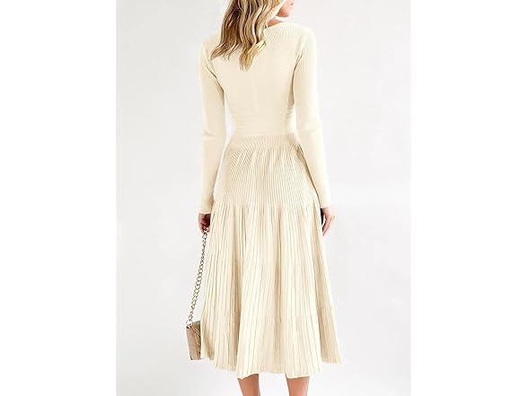 Women’s Pleated Knit Midi Dress