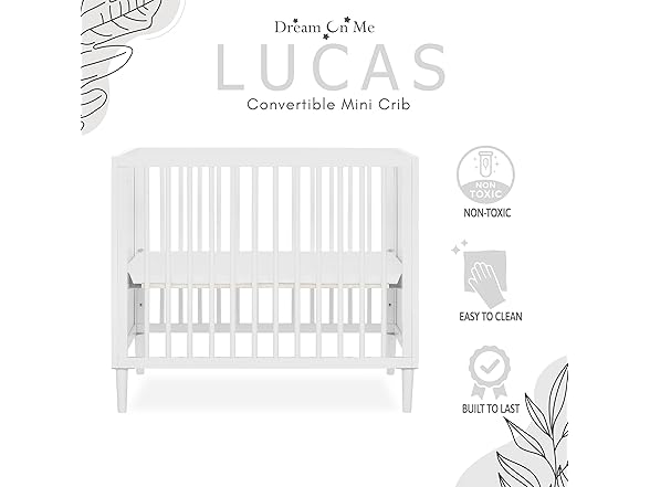 Dream On Me Lucas Mini Modern Crib