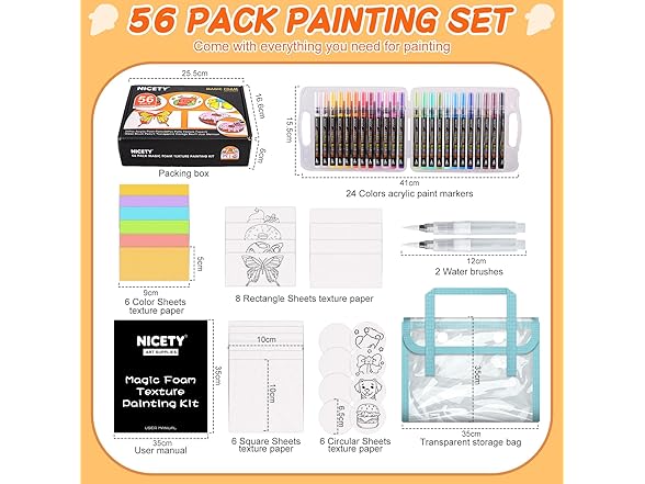NICETY Foam Texture Painting Kit