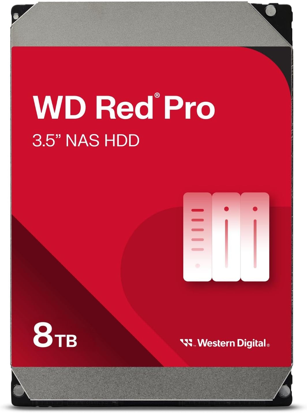 Western Digital 8TB WD Red Pro NAS Internal Hard Drive HDD - 7200 RPM, SATA 6 Gb/s, CMR, 256 MB Cache, 3.5" - WD8003FFBX (Open Box) - Gallery 2