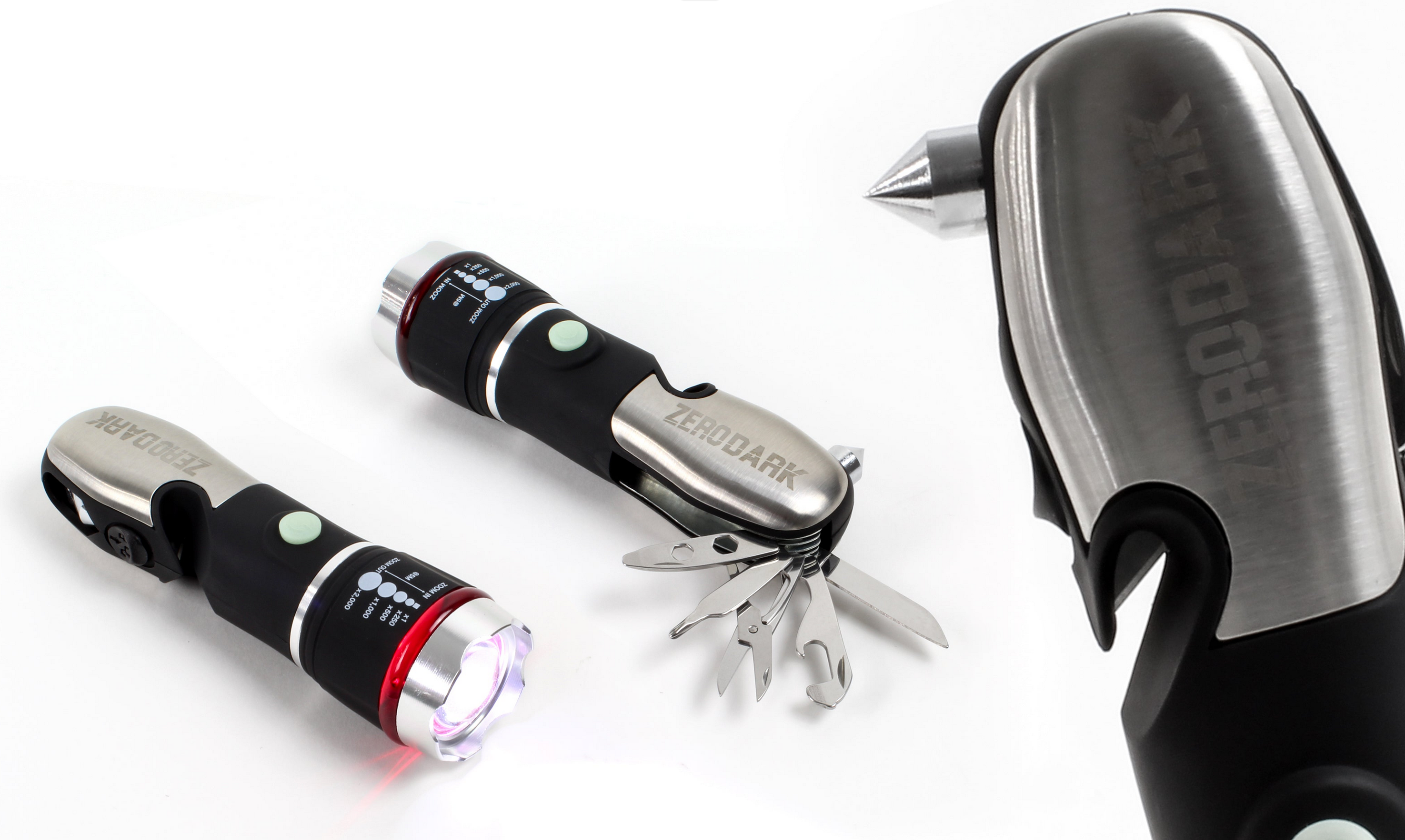 ZeroDark 5pc Tactical Stainless Steel Multi Tool Flashlight - Gallery 7