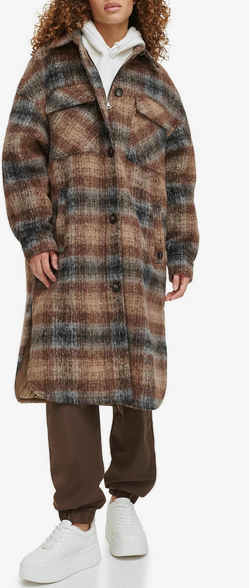 Levi's Womens Plaid Flannel Shirt Jacket - Gallery 9