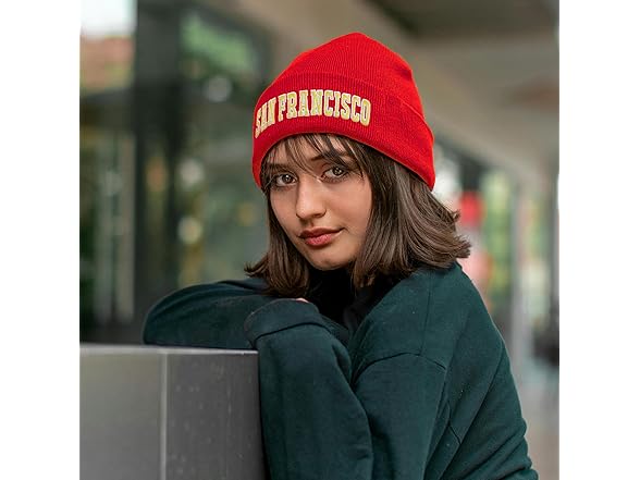 Zihogrc Football Fans Embroidered Beanie