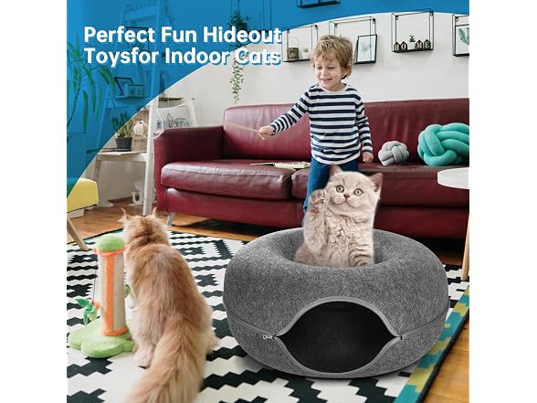 Cat Tunnel Bed, Indoor Cat Cave, Cat Tunnel,