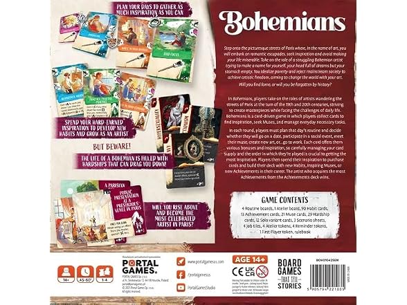 Portal Games Bohemians, Strategy Board Game