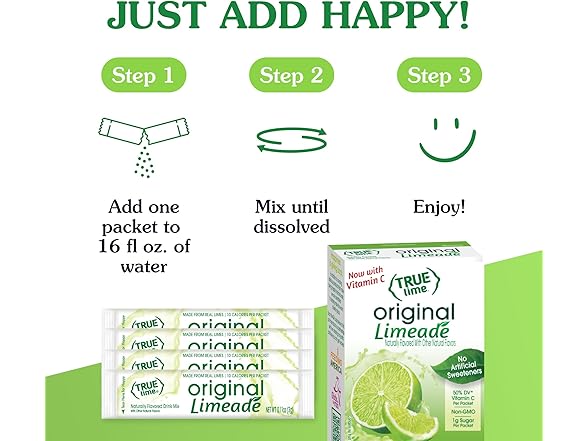 True Lime Limeade, 10 count - 12 pack