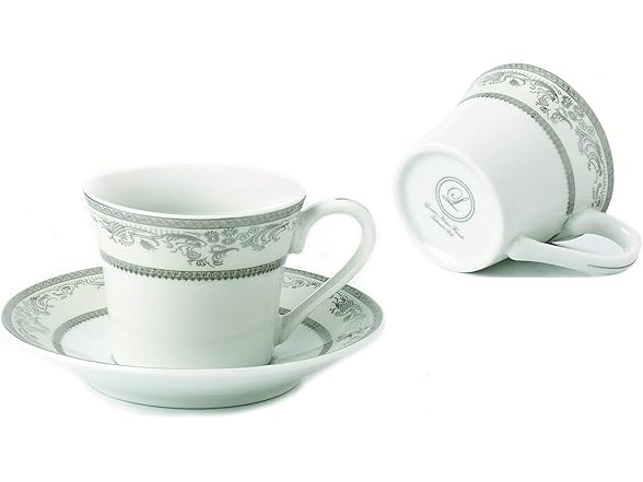 Lorren Home Trends Juliette-6 Espresso or Demitasse Cups