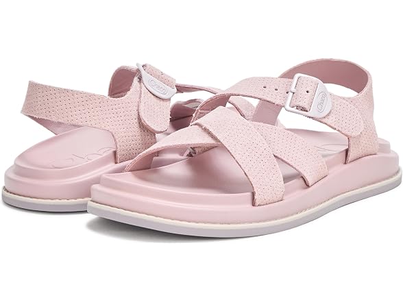 Chaco Women's Townes Suede Sandal, Rose Quartz, 7