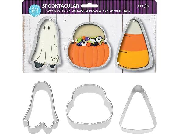 R&M Halloween/Spooktacular Cookie Cutter 3-Piece Set