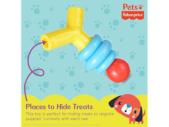 Fisher-Price for Pets Stack N' Relax Resilient Teething Toy