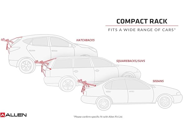 Allen Ultra Compact 1-Bike Trunk Rack MT1-B