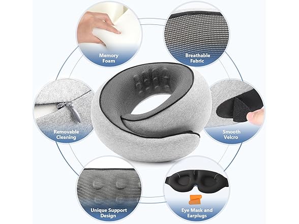 Purroch travel neck pillow