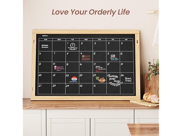 Chezerra Double-Sided Magnetic Chalkboard