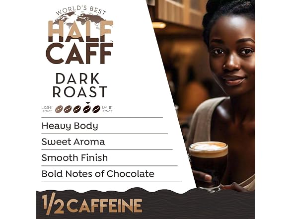 100ct World's Best Half Caff Dark Roast Coffee Pods