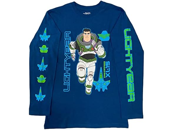 Disney Big Boys Long Sleeve Graphic Tee