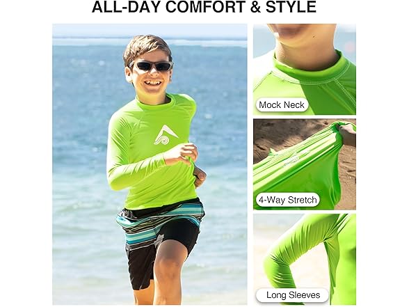 Kanu Surf Boys Platinum Long-Sleeve Rashguard