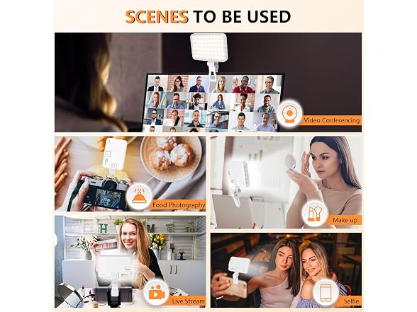 BANSINE Portable LED Photo Light - USB-Rechargeable