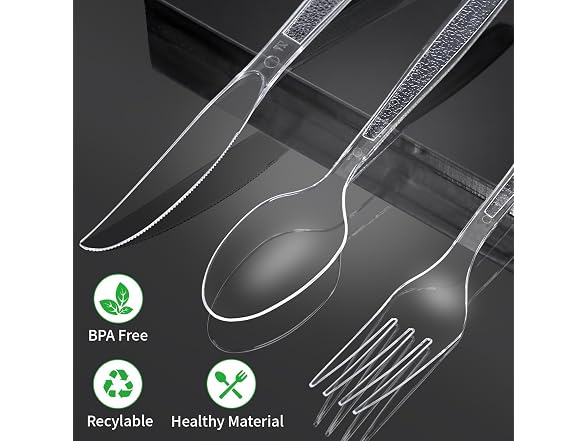 360 Ct Heavy Duty Plastic Silverware
