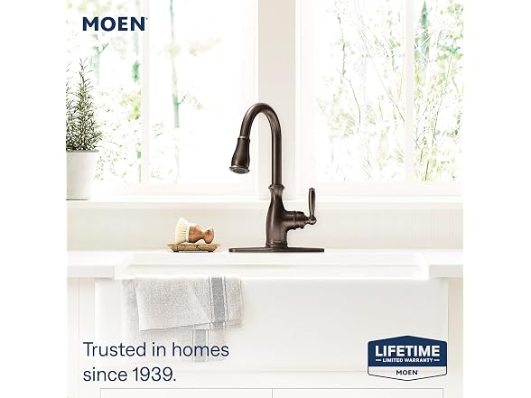 Moen Brantford Oil Rubbed Bronze Traditional One-Handle