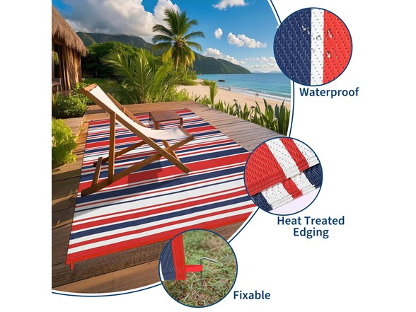 GarveeHome Outdoor Rug Mat for Patio