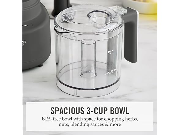 Martha Stewart 3 Cup Electric Food Chopper Caviar
