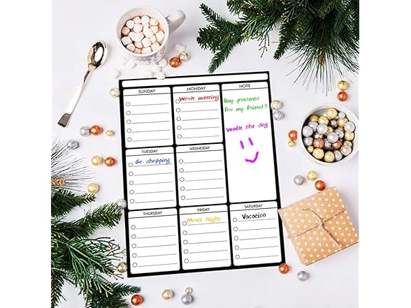 Magnetic Dry Erase 8 Magnets and Eraser Markers