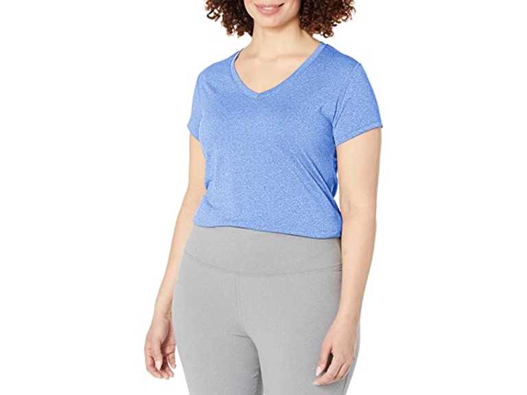 Hanes Womens Sport Performance V-Neck Tee