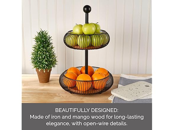 Gourmet Basics by Mikasa Storage Basket, 2 Tier