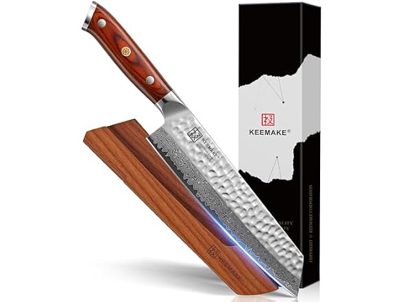 KEEMAKE 8 Inch Damascus Chef Knife