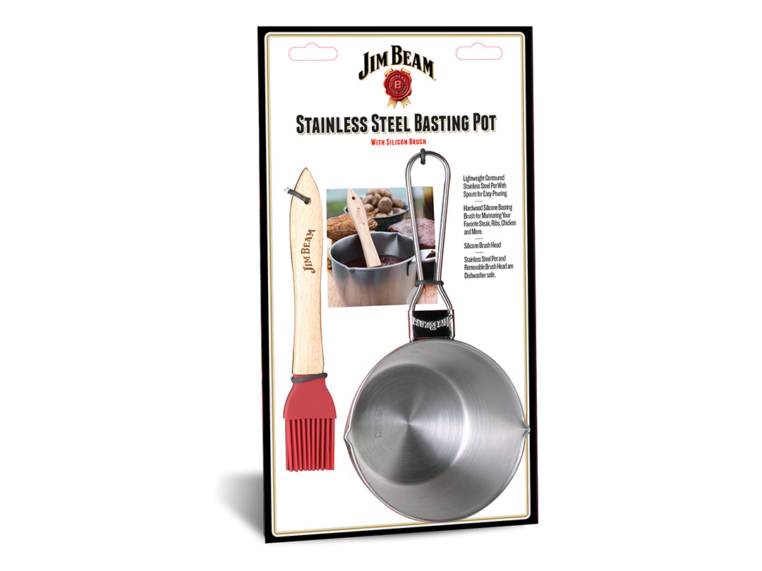 Jim Beam Stainless Steel Basting Pot Set - Gallery 6
