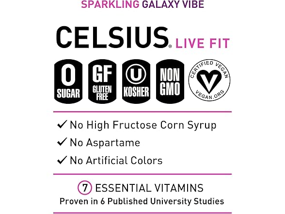 CELSIUS GALAXY VIBE Sparkling Strawberry Watermelon