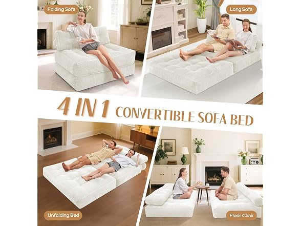 Folding Sofa Bed, Convertible Sleeper