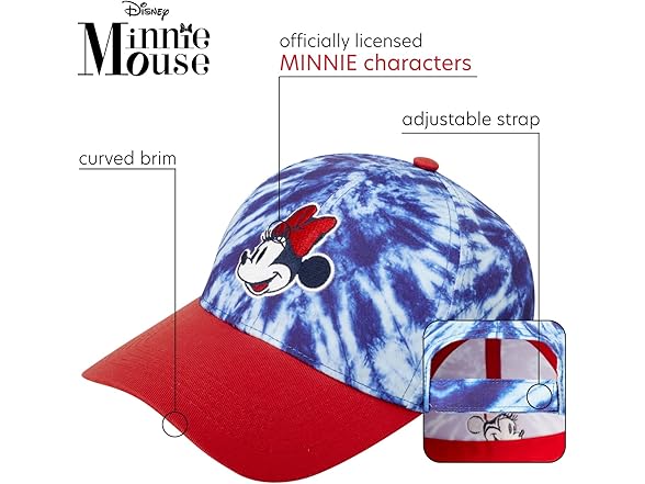 Disney Tie Dye Minnie Mouse Baseball Cap