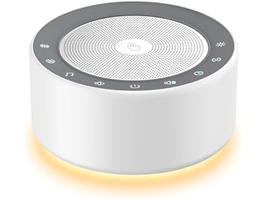 $12.99, Was $26.99, 51% Off! White Noise Machine with Night Light dealfomo