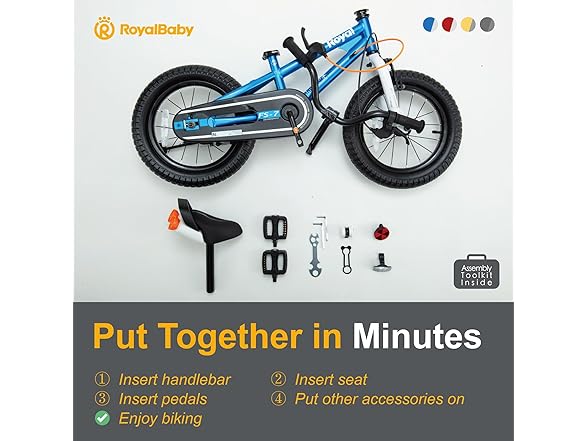 RoyalBaby Freestyle-7 Toddlers Bike 12 Inch