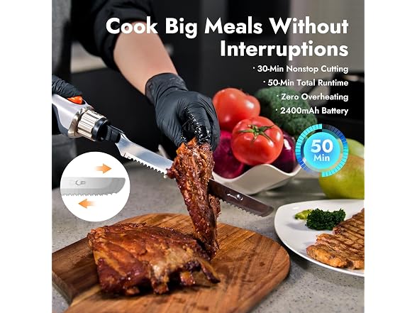 iKoffy Electric Knife for Meat Slicing