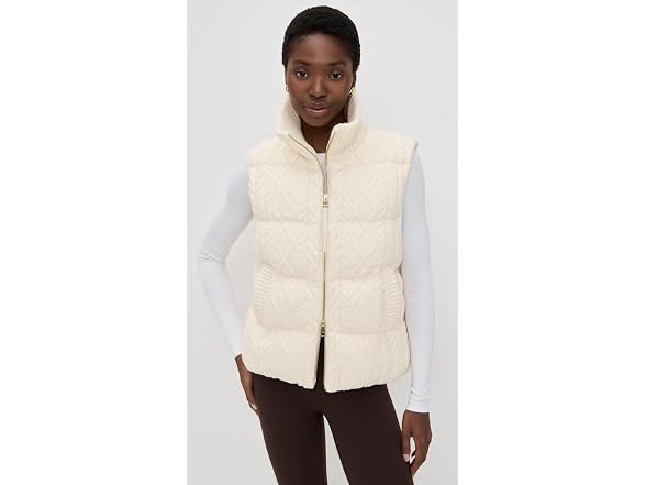 Varley Women's Irina Cable Knit Vest, Eg