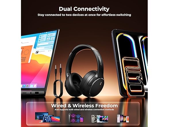 Hybrid Active Noise Cancelling Headphones | 5.4 BT