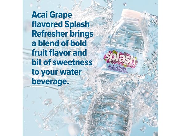 Splash Refresher Acai Grape Water 6 Pack
