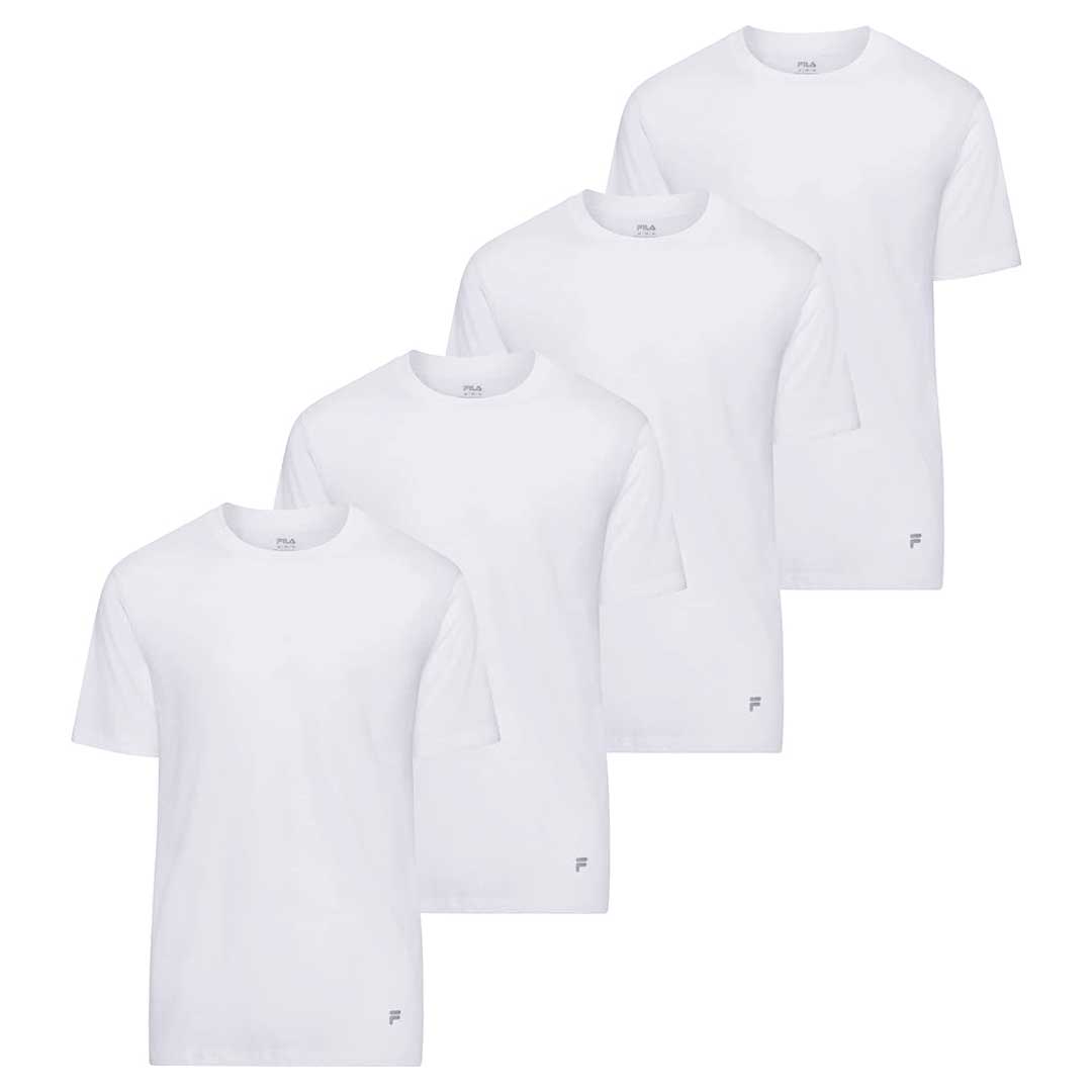 FILA Men's Solid Crew Neck T-Shirts (4Pk) - Gallery 5