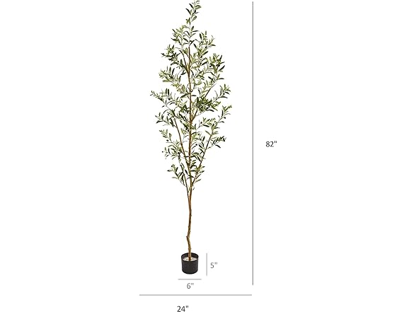 Nearly Natural 82" Olive Artificial Tree
