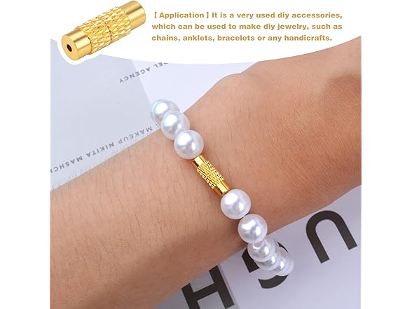 BronaGrand 50pcs Screw Twist Clasps