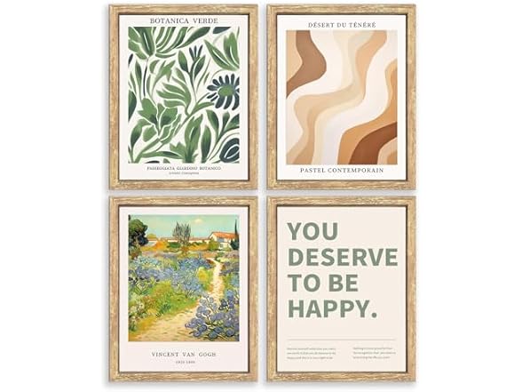 Modern Wall Art Print Set 4