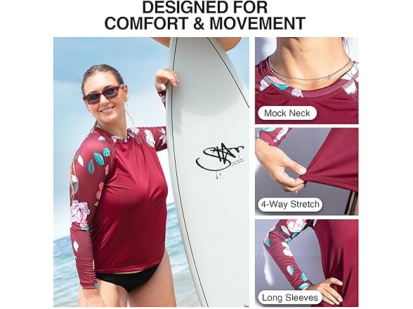 Kanu Surf Women's Maroon Rashguard (XL)
